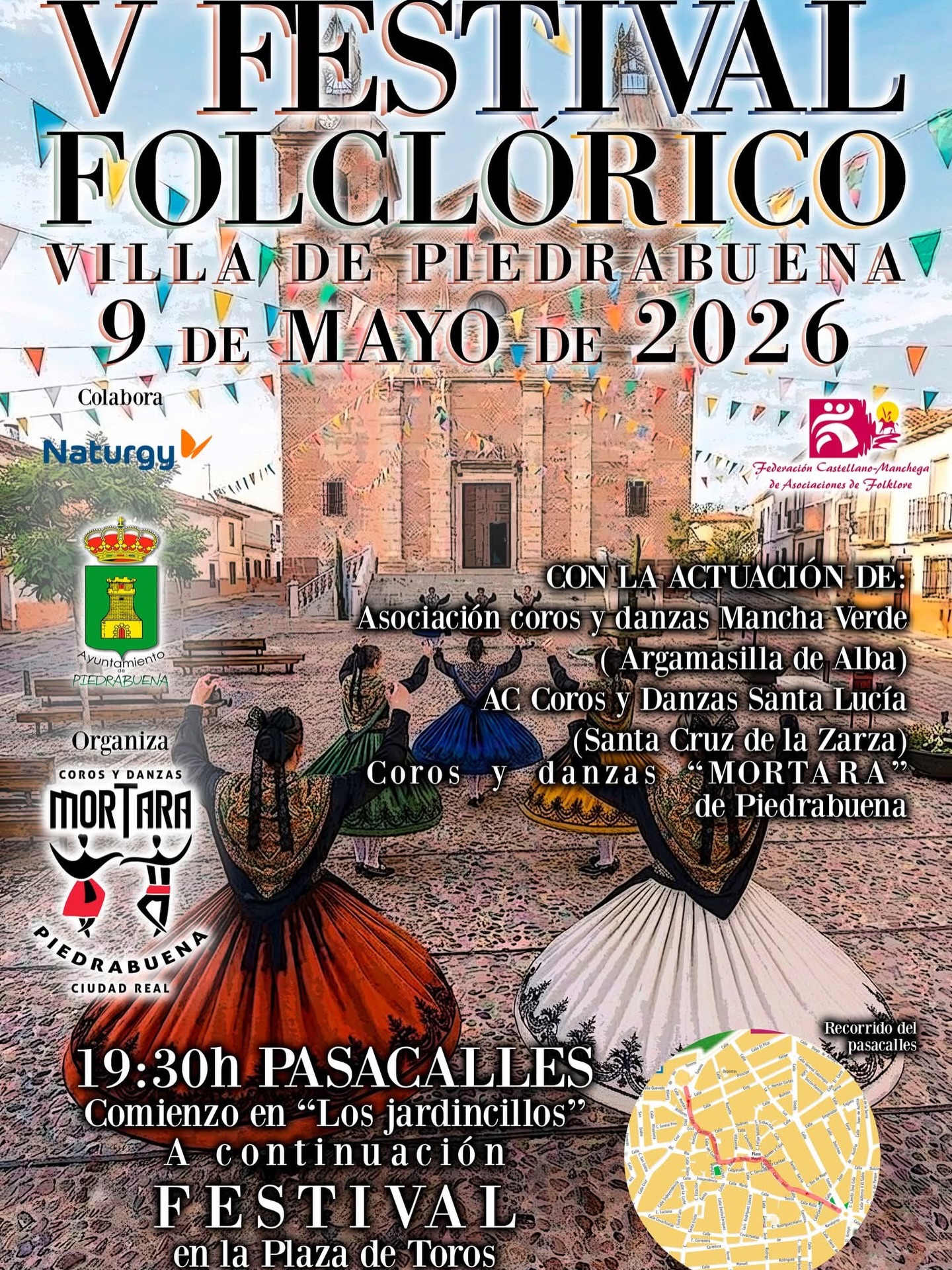 Cartel actuación en Piedrabuena